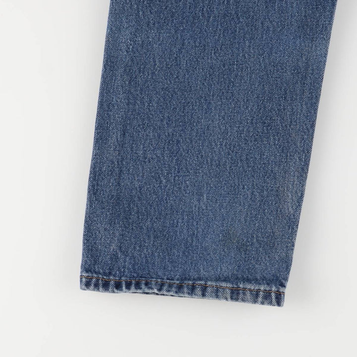Levi's 505 tapered denim pants for men, size W33 cotton blue type Vintage Second Hand