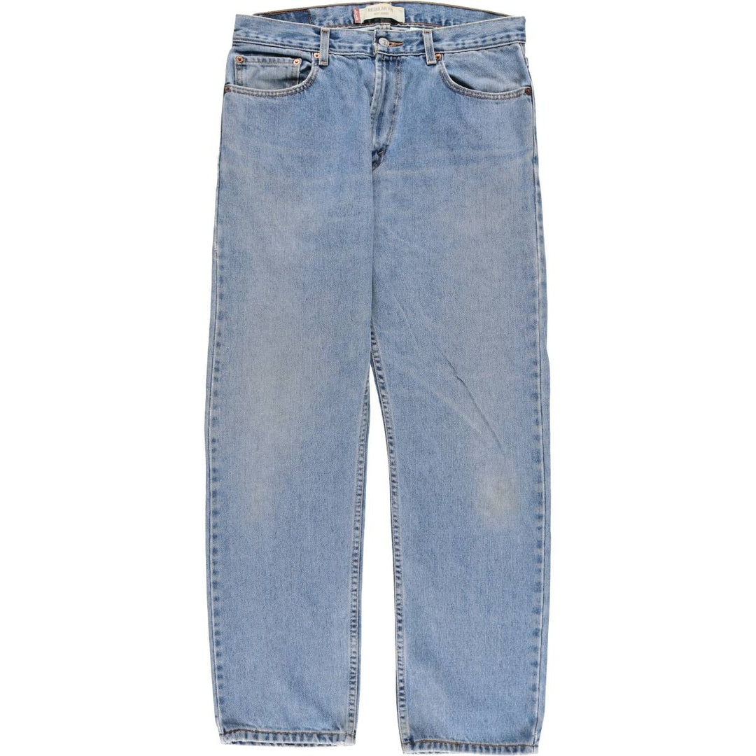 Levi's 505 REGULAR FIT tapered denim pants for men, size w34 cotton blue type Vintage Second Hand