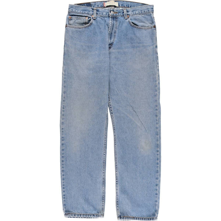 Levi's 505 REGULAR FIT tapered denim pants for men, size w34 cotton blue type Vintage Second Hand