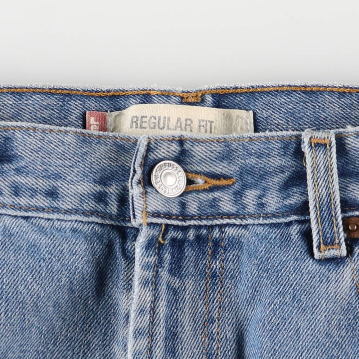 Levi's 505 REGULAR FIT tapered denim pants for men, size w34 cotton blue type Vintage Second Hand