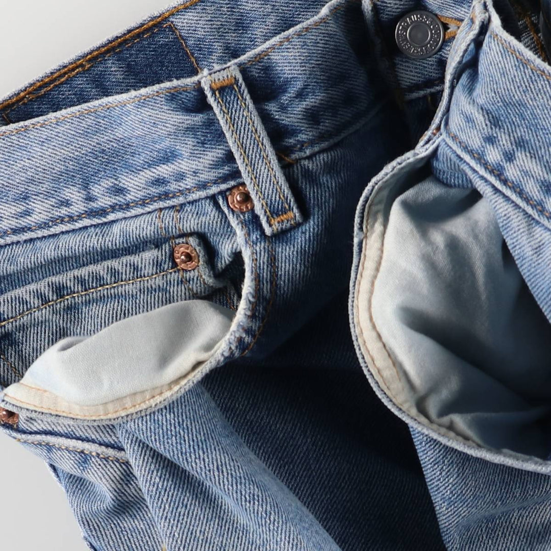 Levi's 505 REGULAR FIT tapered denim pants for men, size w34 cotton blue type Vintage Second Hand