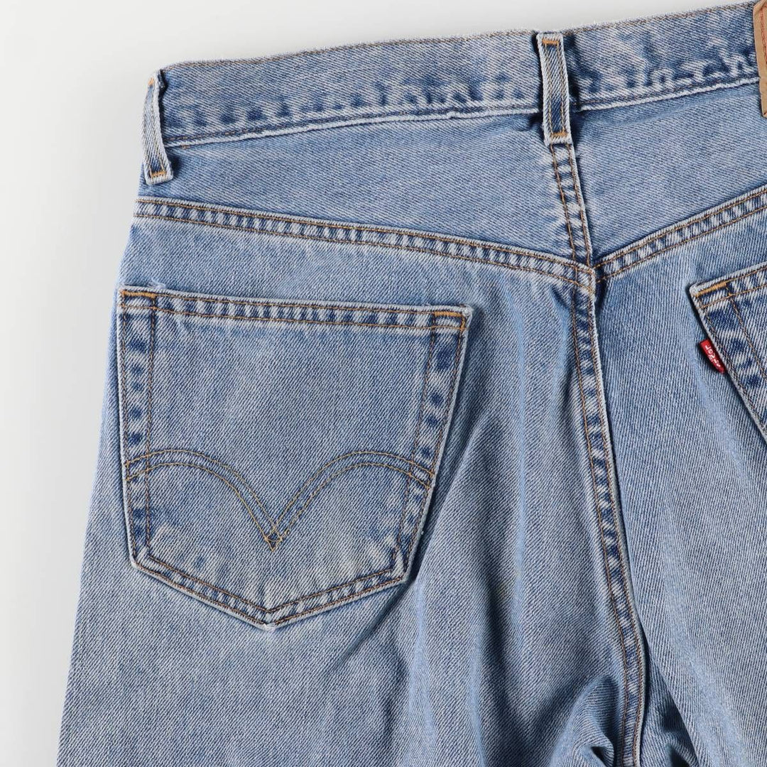 Levi's 505 REGULAR FIT tapered denim pants for men, size w34 cotton blue type Vintage Second Hand