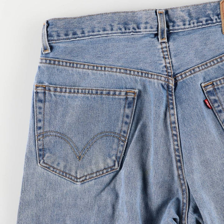 Levi's 505 REGULAR FIT tapered denim pants for men, size w34 cotton blue type Vintage Second Hand
