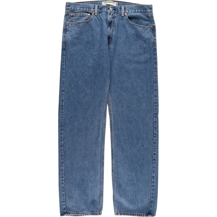Levi's 505 STRAIGHT FIT tapered denim pants for men, size w37 cotton blue type Vintage Second Hand