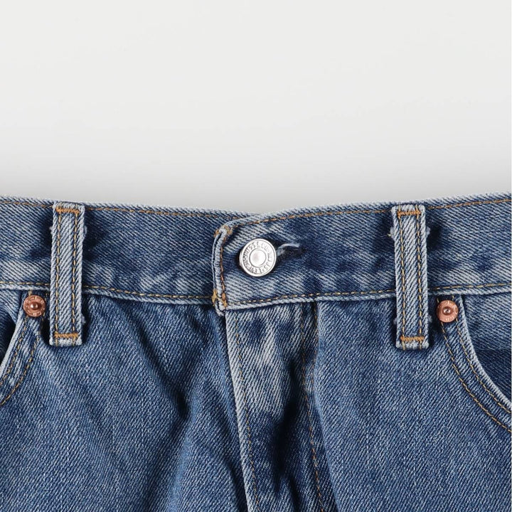 Levi's 505 STRAIGHT FIT tapered denim pants for men, size w37 cotton blue type Vintage Second Hand