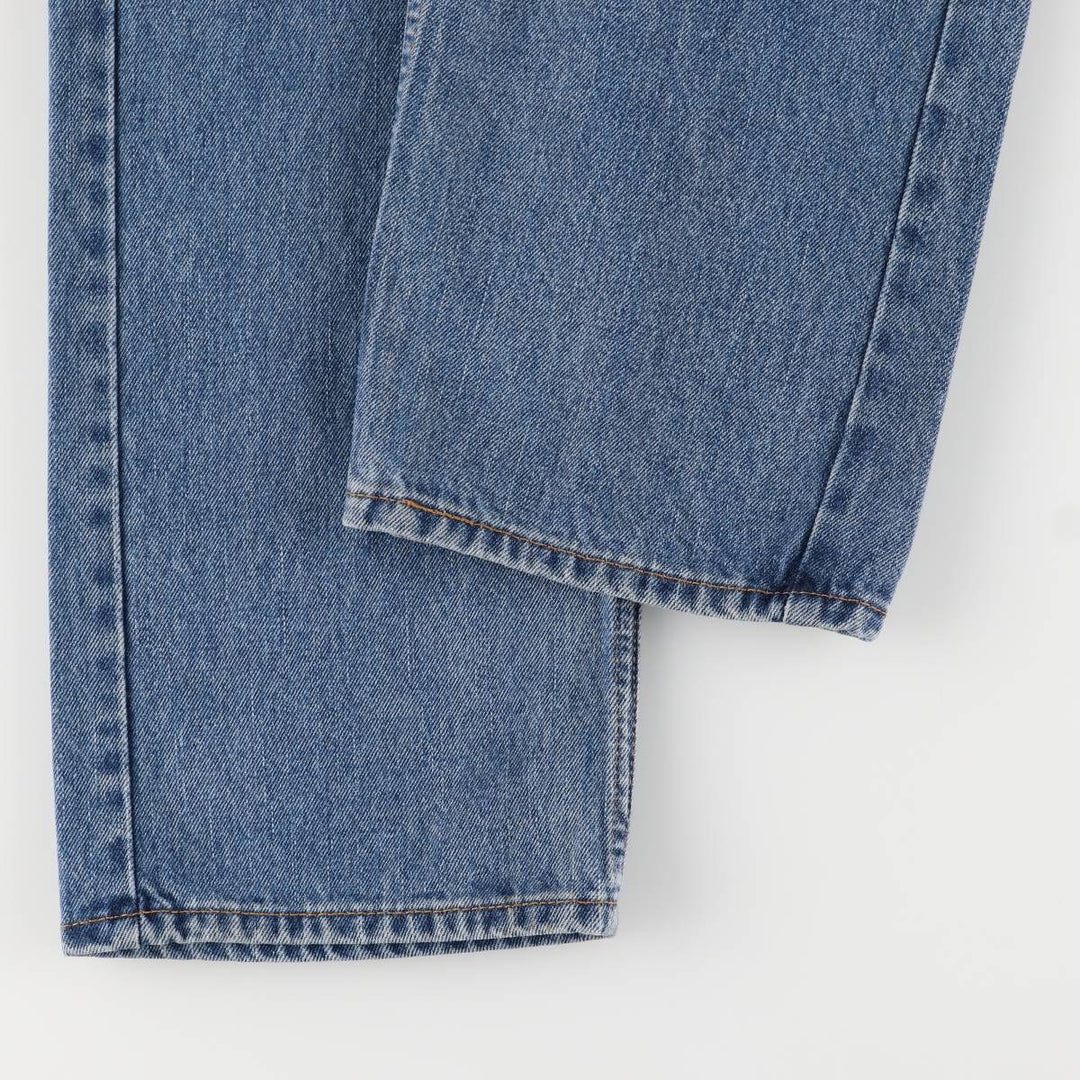 Levi's 505 STRAIGHT FIT tapered denim pants for men, size w37 cotton blue type Vintage Second Hand