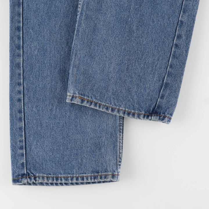 Levi's 505 STRAIGHT FIT tapered denim pants for men, size w37 cotton blue type Vintage Second Hand