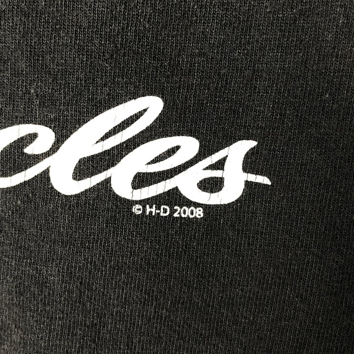 00'S Harley-Davidson Long Sleeve T-Shirt, Men's Size L cotton black type Vintage Second Hand