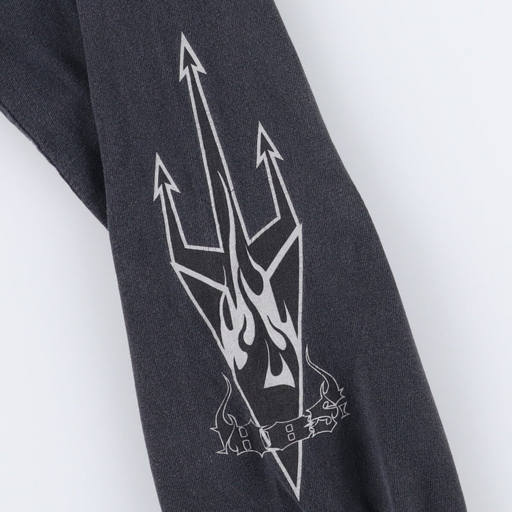 Hellboundsteel Motorcycles Long Sleeve T-Shirt, Men's Size Medium unclear black type Vintage Second Hand