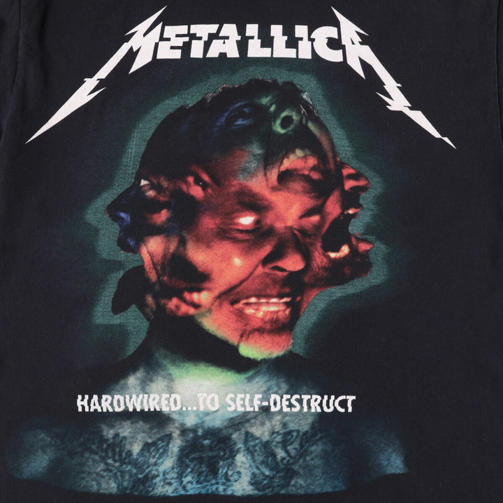 Gildan Metallica Band T-shirt, Men's Size L cotton black type Vintage Second Hand