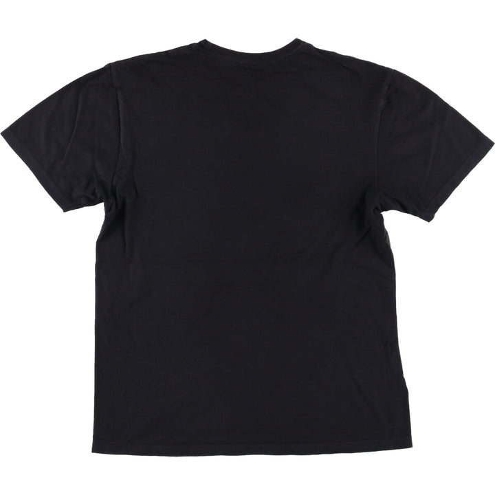 GUNS N' ROSES Skull Pattern Band T-shirt, Men's M size cotton black type Vintage Second Hand