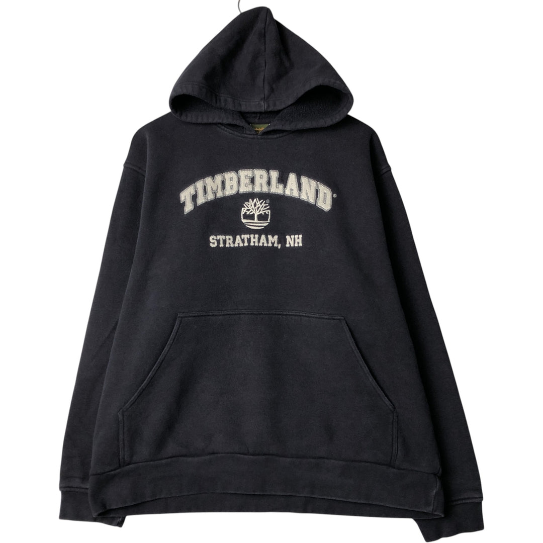 Vintage 90s-00'S Timberland pullover sweatshirt, men's size L cotton black type Vintage Second Hand
