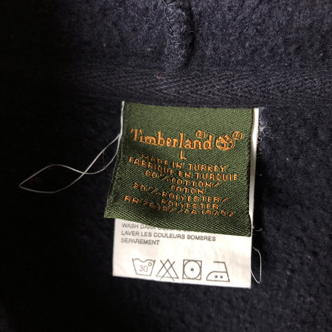 Vintage 90s-00'S Timberland pullover sweatshirt, men's size L cotton black type Vintage Second Hand