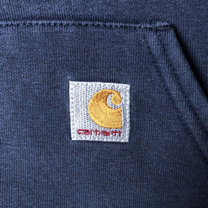 Carhartt Sweat Pullover Hoodie Men's Size L cotton navy blue type Vintage Second Hand