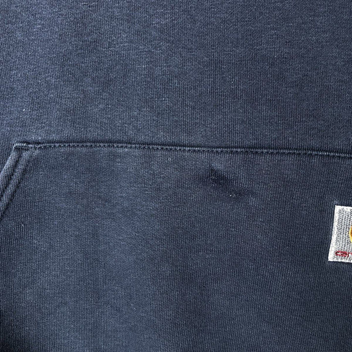 Carhartt Sweat Pullover Hoodie Men's Size L cotton navy blue type Vintage Second Hand