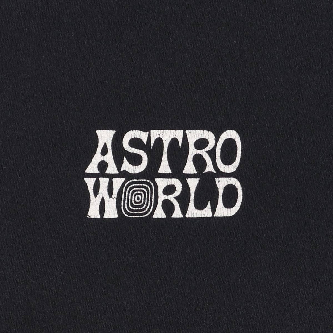ASTRO WORLD Astroworld Rap T-shirt, Men's Size M cotton black type Vintage Second Hand