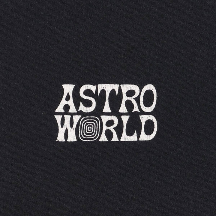 ASTRO WORLD Astroworld Rap T-shirt, Men's Size M cotton black type Vintage Second Hand