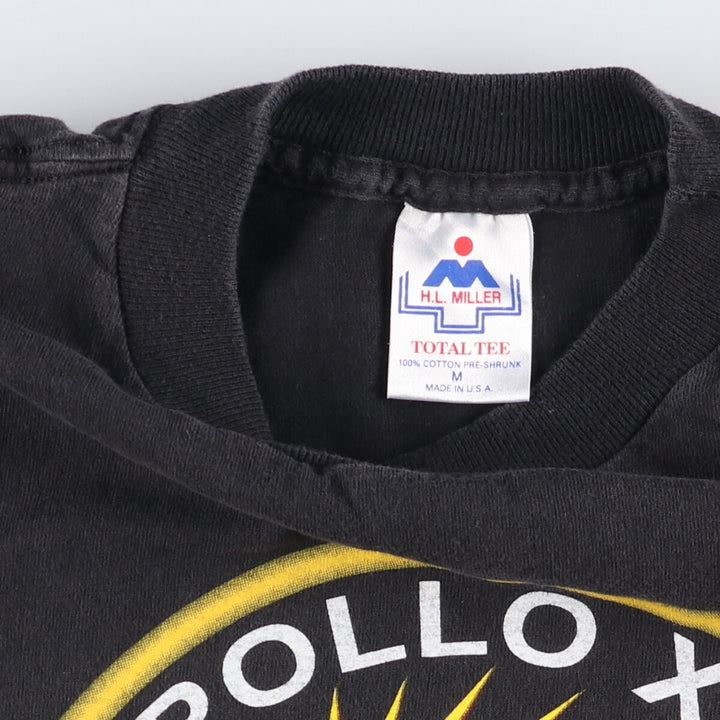 Vintage 90'S HL Miller printed T-shirt, Made in USA, Men's Medium cotton black type Vintage Second Hand