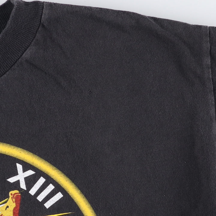 Vintage 90'S HL Miller printed T-shirt, Made in USA, Men's Medium cotton black type Vintage Second Hand