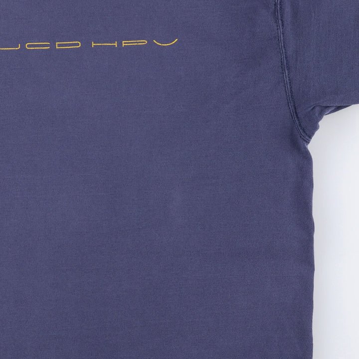00'S Fruit of the Loom printed T-shirt, men's size XL cotton navy blue type Vintage Second Hand