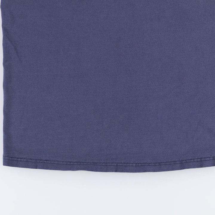 00'S Fruit of the Loom printed T-shirt, men's size XL cotton navy blue type Vintage Second Hand