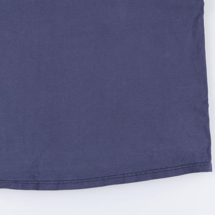 00'S Fruit of the Loom printed T-shirt, men's size XL cotton navy blue type Vintage Second Hand