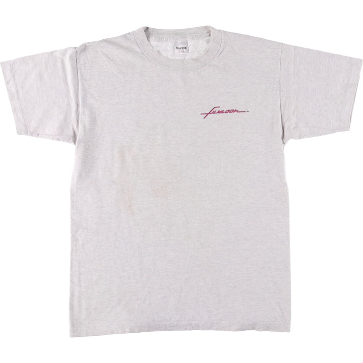 Vintage 90'S Murina print T-shirt, Made in USA, Men's Size L cotton gray type Vintage Second Hand