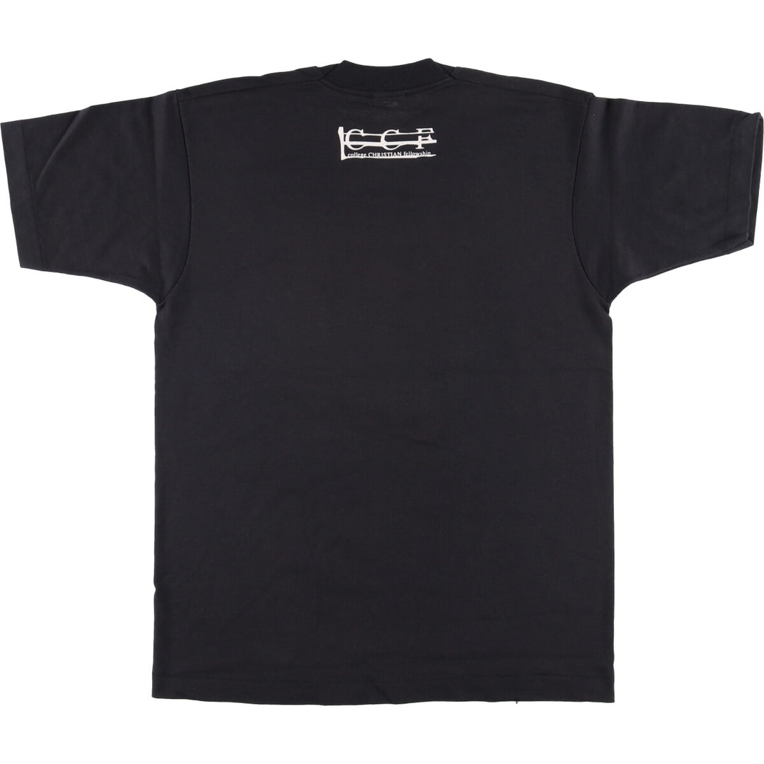 90'S SCREEN STARS Printed T-shirt Made in USA Men's L Vintage cotton black type Vintage Second Hand