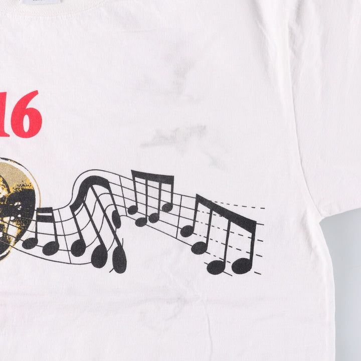 The Custom Company Printed T-Shirt, Made in USA, Men's Size L cotton white type Vintage Second Hand