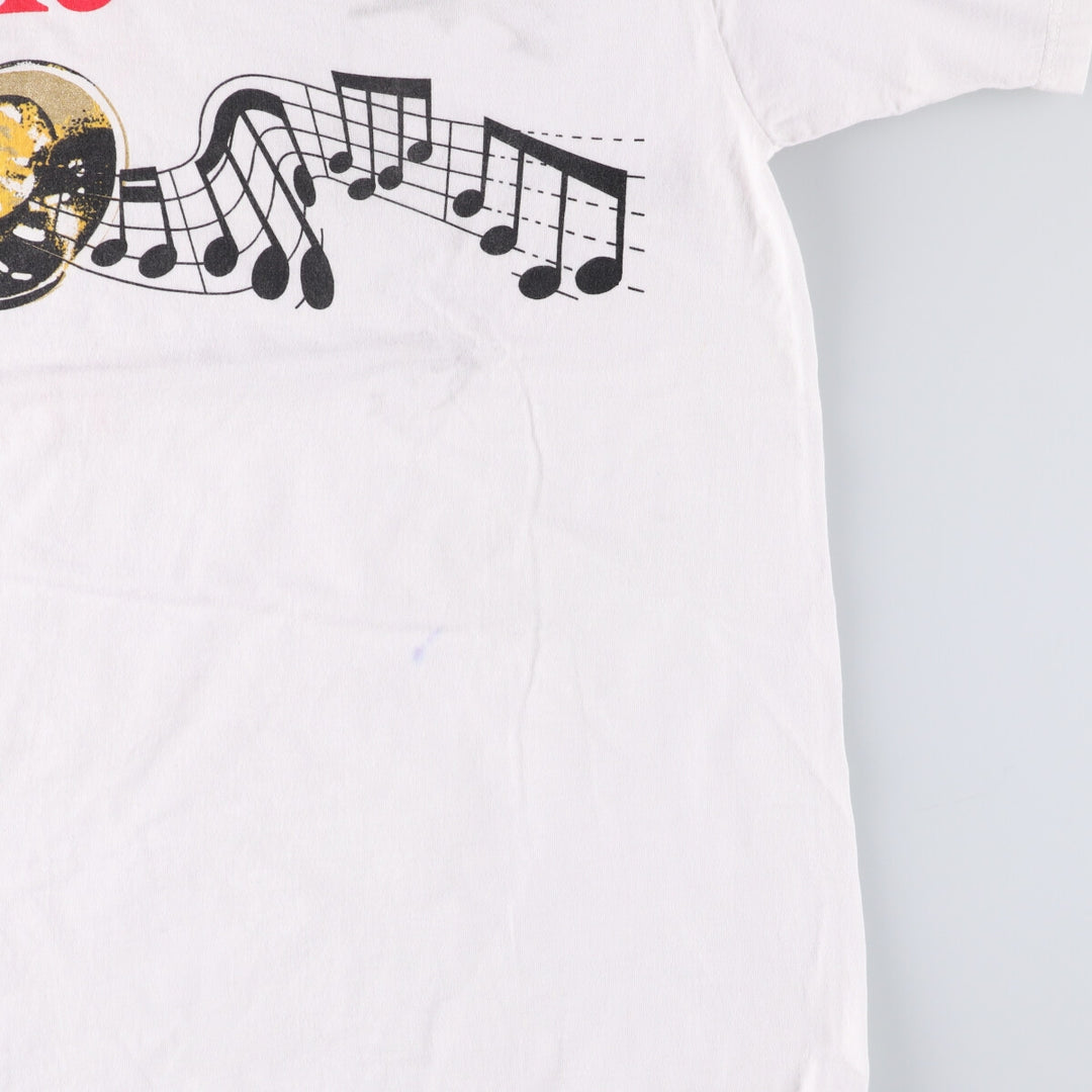 The Custom Company Printed T-Shirt, Made in USA, Men's Size L cotton white type Vintage Second Hand