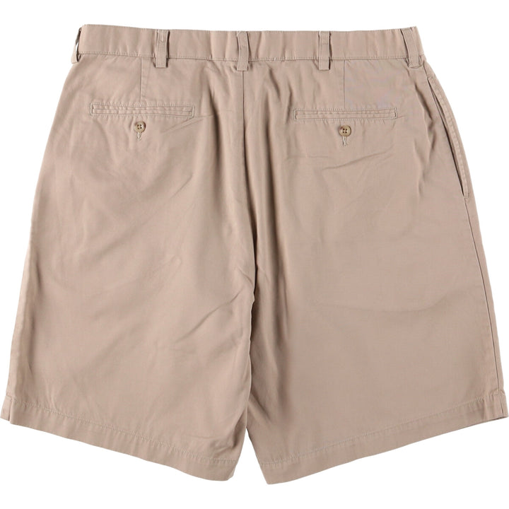 Ralph Lauren POLO by Ralph Lauren TYLER SHORT Two-pleat Chino Shorts, Men's Size W34 cotton Beige type Vintage Second Hand