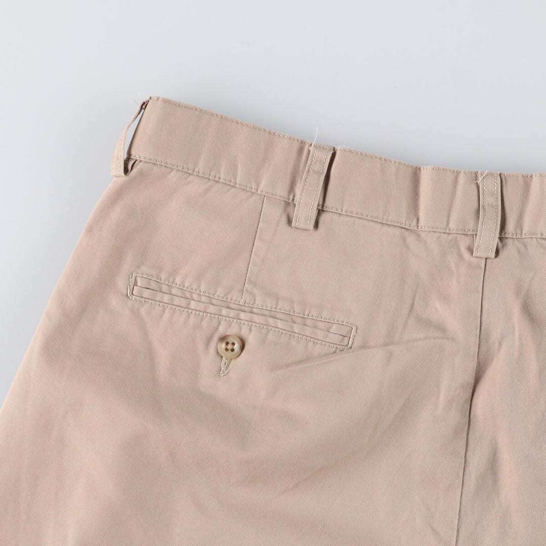 Ralph Lauren POLO by Ralph Lauren TYLER SHORT Two-pleat Chino Shorts, Men's Size W34 cotton Beige type Vintage Second Hand