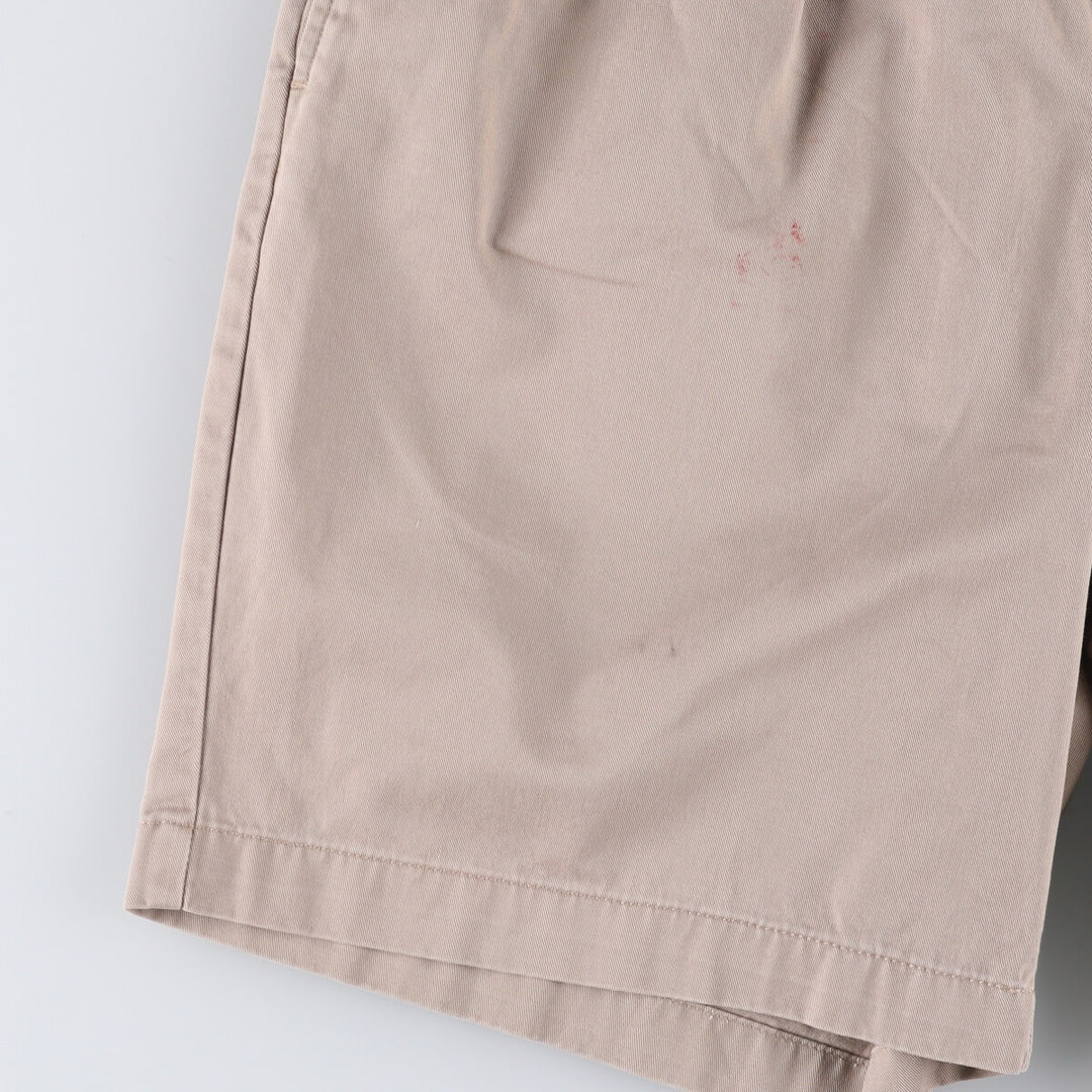Ralph Lauren POLO by Ralph Lauren TYLER SHORT Two-pleat chino shorts, short pants, men's size W33 cotton Beige type Vintage Second Hand