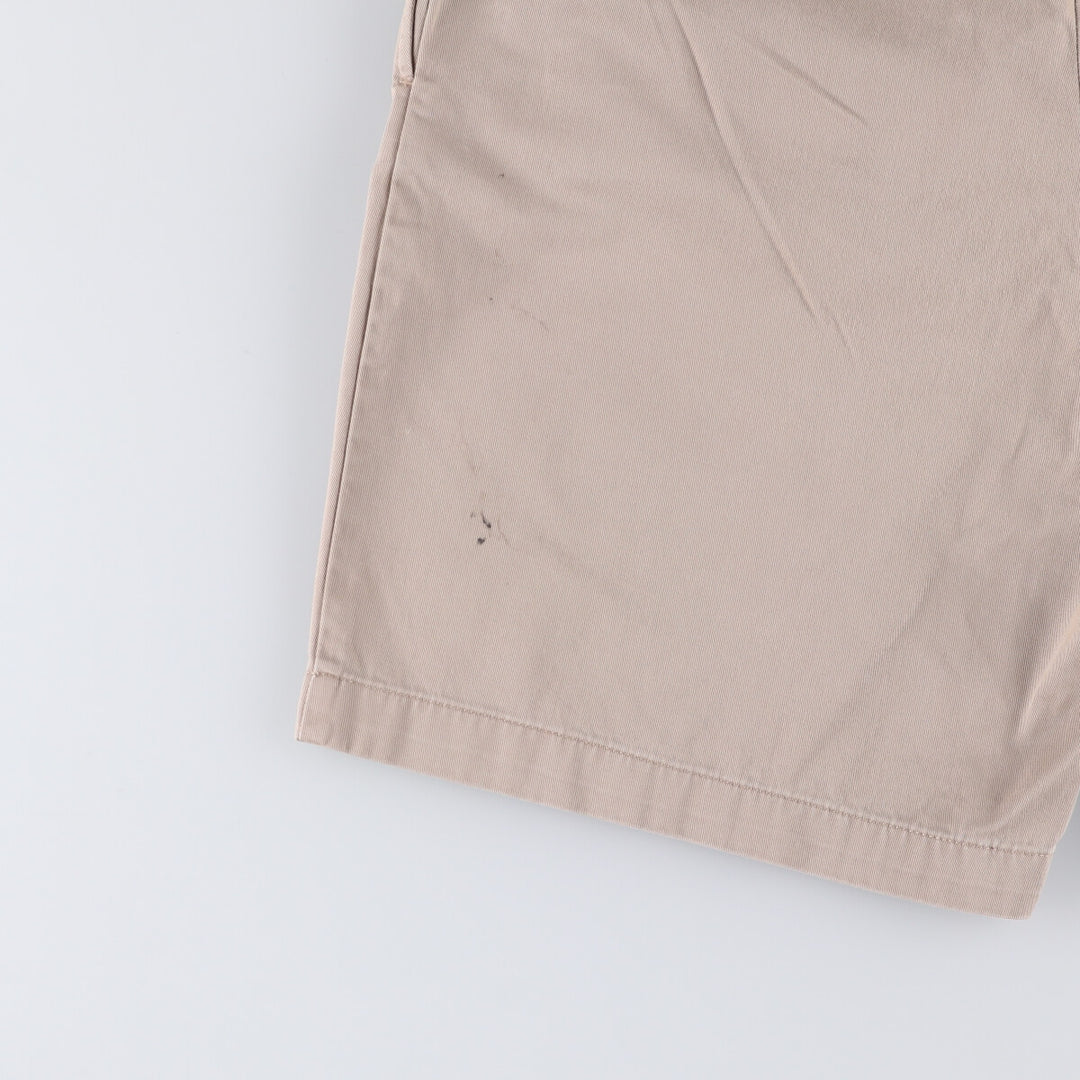 Ralph Lauren POLO by Ralph Lauren TYLER SHORT Two-pleat chino shorts, short pants, men's size W33 cotton Beige type Vintage Second Hand