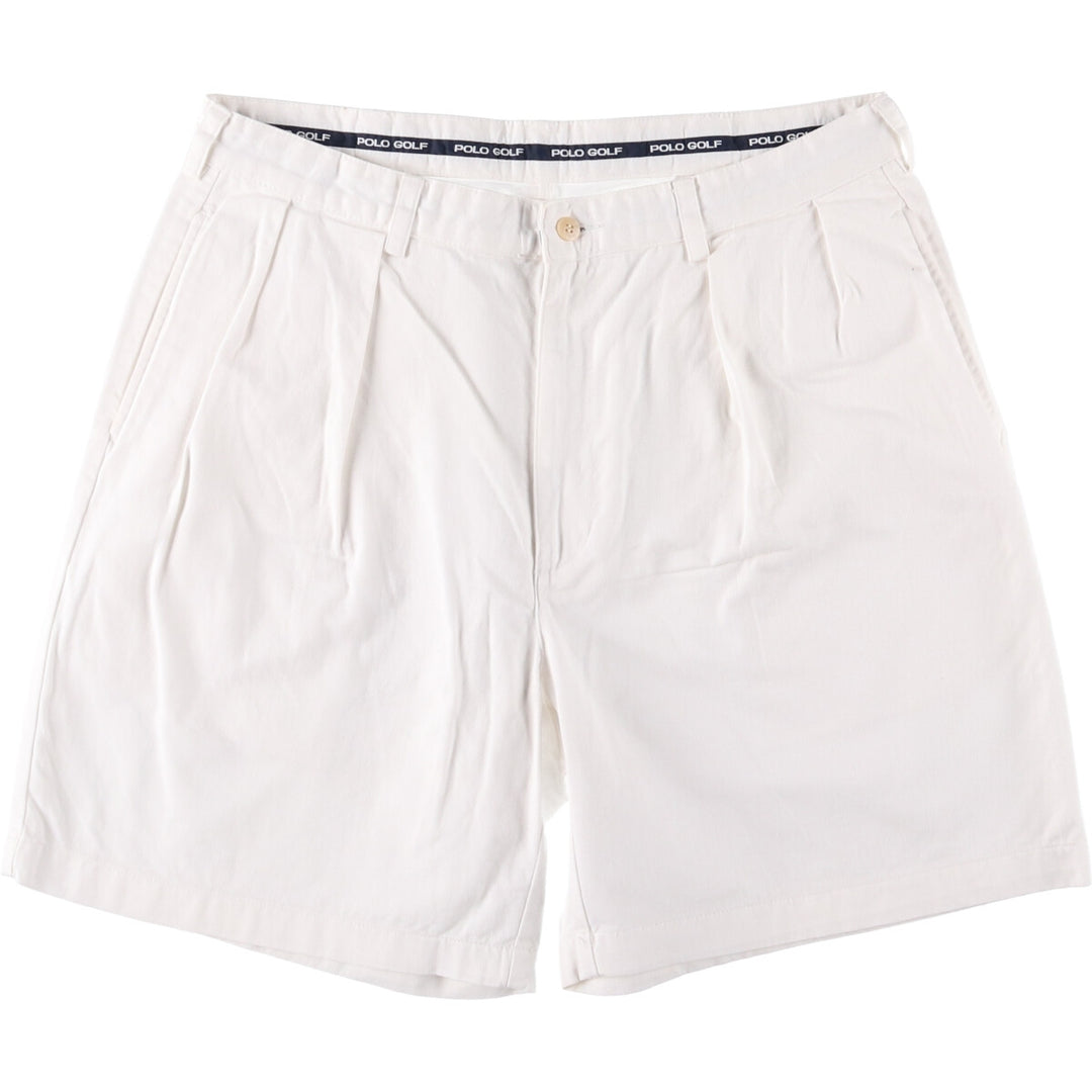 Ralph Lauren POLO GOLF chino shorts, men's size W35. cotton white type Vintage Second Hand
