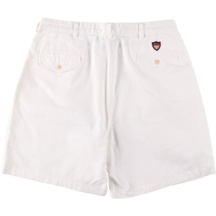 Ralph Lauren POLO GOLF chino shorts, men's size W35. cotton white type Vintage Second Hand