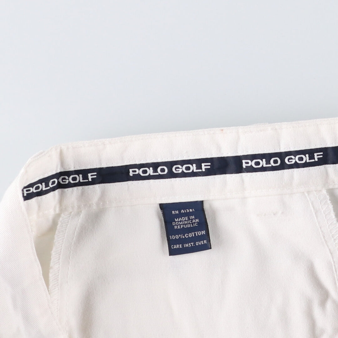 Ralph Lauren POLO GOLF chino shorts, men's size W35. cotton white type Vintage Second Hand