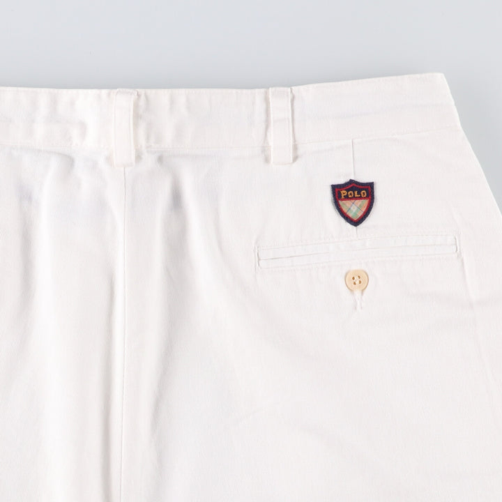Ralph Lauren POLO GOLF chino shorts, men's size W35. cotton white type Vintage Second Hand
