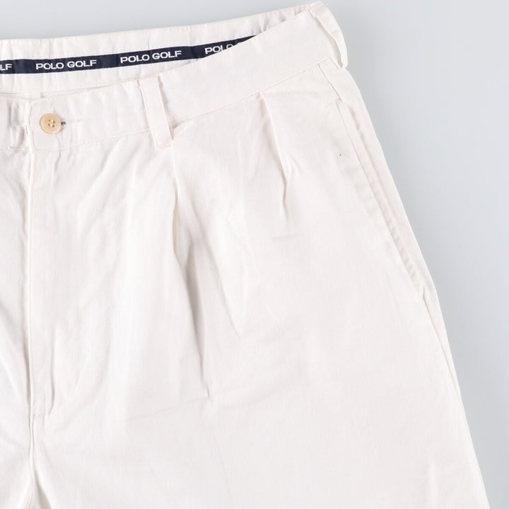 Ralph Lauren POLO GOLF chino shorts, men's size W35. cotton white type Vintage Second Hand