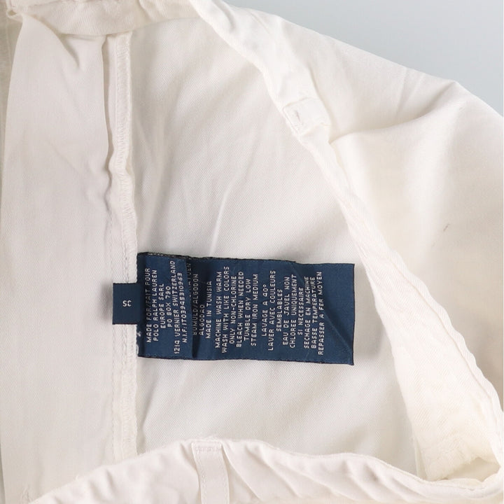 Ralph Lauren POLO by Ralph Lauren Two-pleat Chino Shorts, Men's Size W34 cotton white type Vintage Second Hand