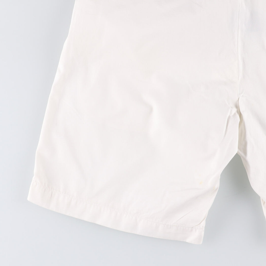 Ralph Lauren POLO by Ralph Lauren Two-pleat Chino Shorts, Men's Size W34 cotton white type Vintage Second Hand