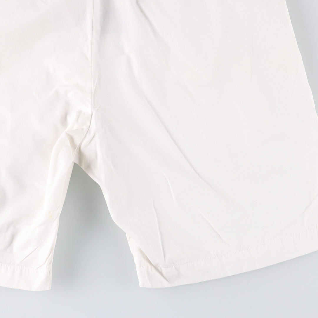 Ralph Lauren POLO by Ralph Lauren Two-pleat Chino Shorts, Men's Size W34 cotton white type Vintage Second Hand