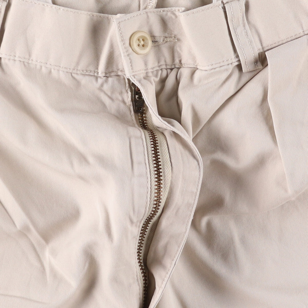 Ralph Lauren POLO by Ralph Lauren TYLER SHORT Two-pleat chino shorts, short pants, men's w35 equivalent cotton Beige type Vintage Second Hand