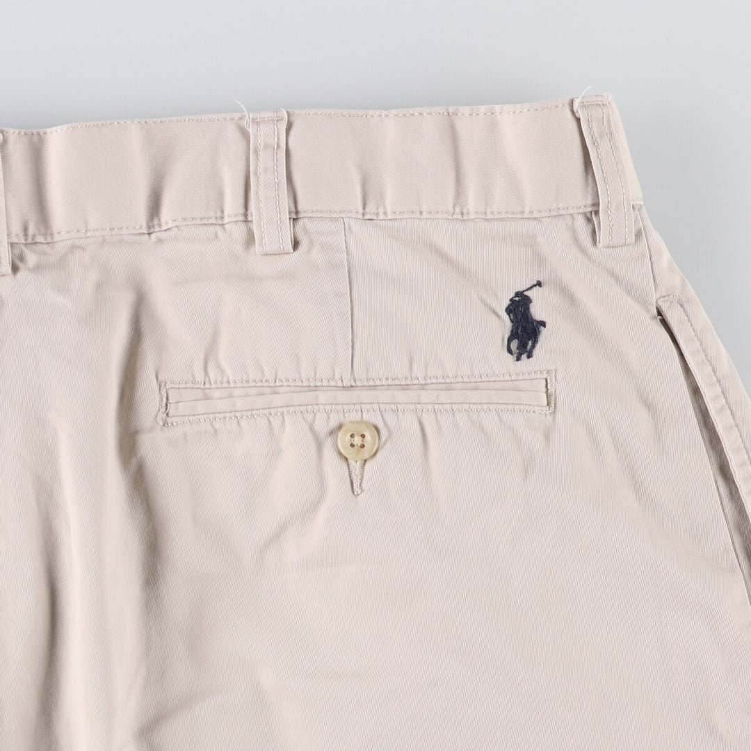 Ralph Lauren POLO by Ralph Lauren TYLER SHORT Two-pleat chino shorts, short pants, men's w35 equivalent cotton Beige type Vintage Second Hand