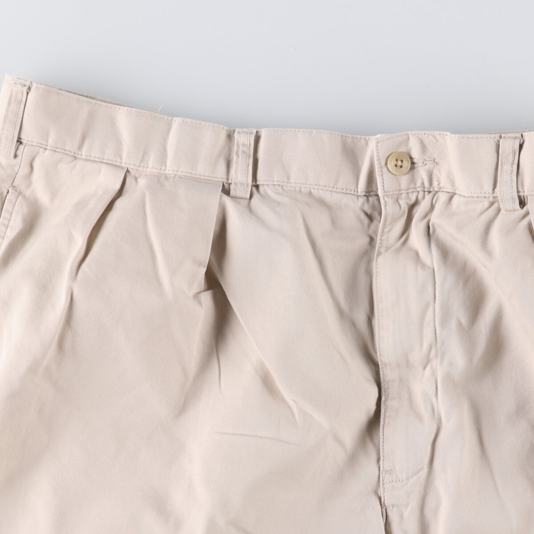 Ralph Lauren POLO by Ralph Lauren TYLER SHORT Two-pleat chino shorts, short pants, men's w35 equivalent cotton Beige type Vintage Second Hand