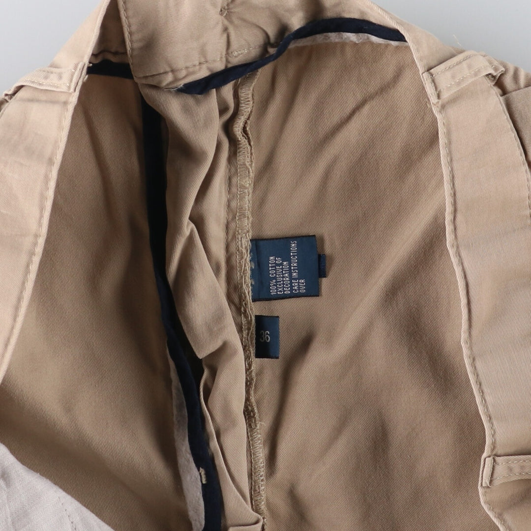 Ralph Lauren POLO by Ralph Lauren TYLER SHORT Two-pleat chino shorts, short pants, men's size W36 cotton Beige type Vintage Second Hand