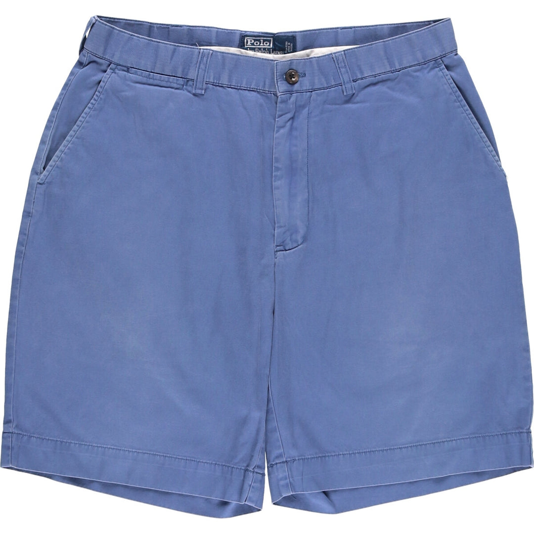 Ralph Lauren POLO by Ralph Lauren PROSPECT SHORT Chino shorts Short pants Men's W34 equivalent cotton blue type Vintage Second Hand