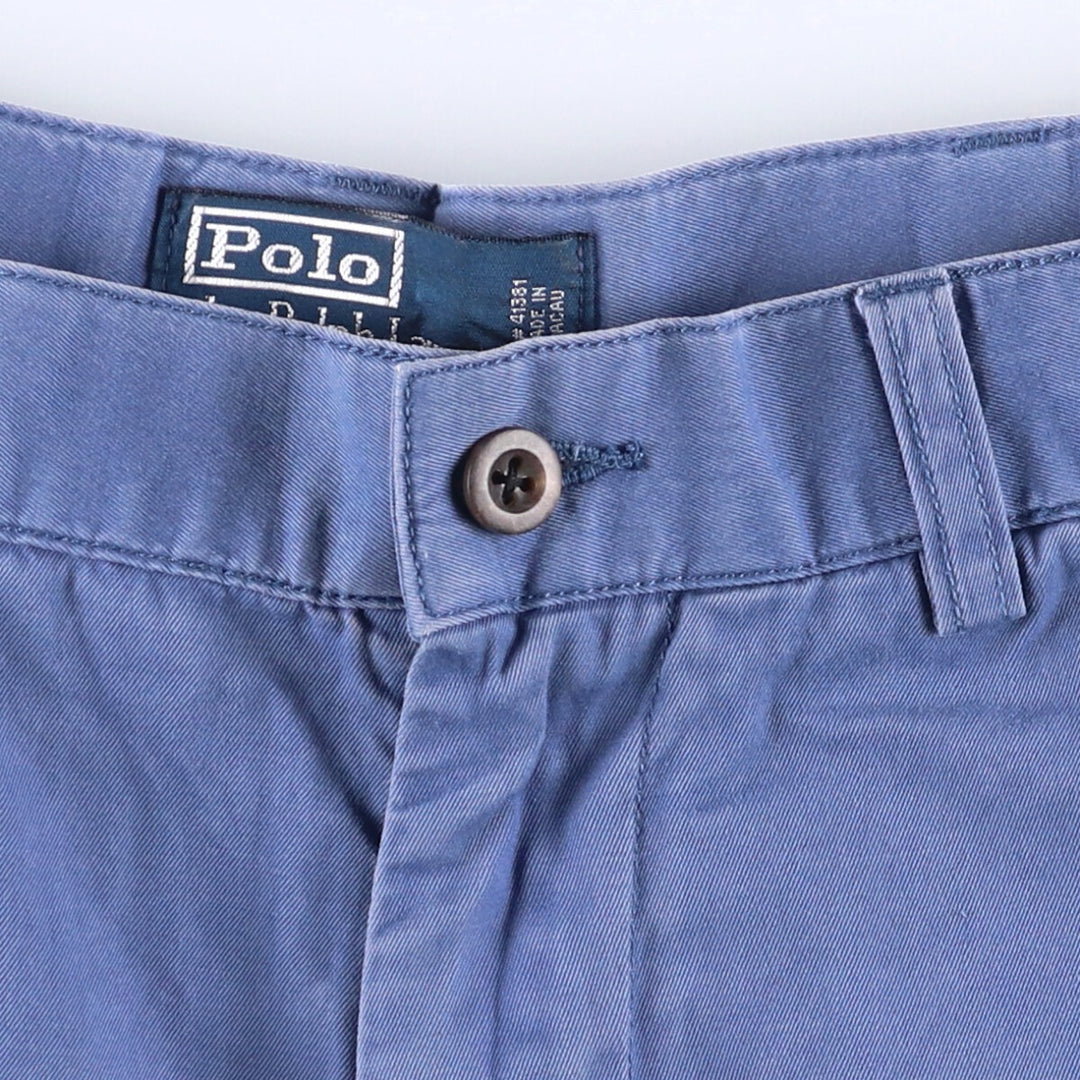 Ralph Lauren POLO by Ralph Lauren PROSPECT SHORT Chino shorts Short pants Men's W34 equivalent cotton blue type Vintage Second Hand
