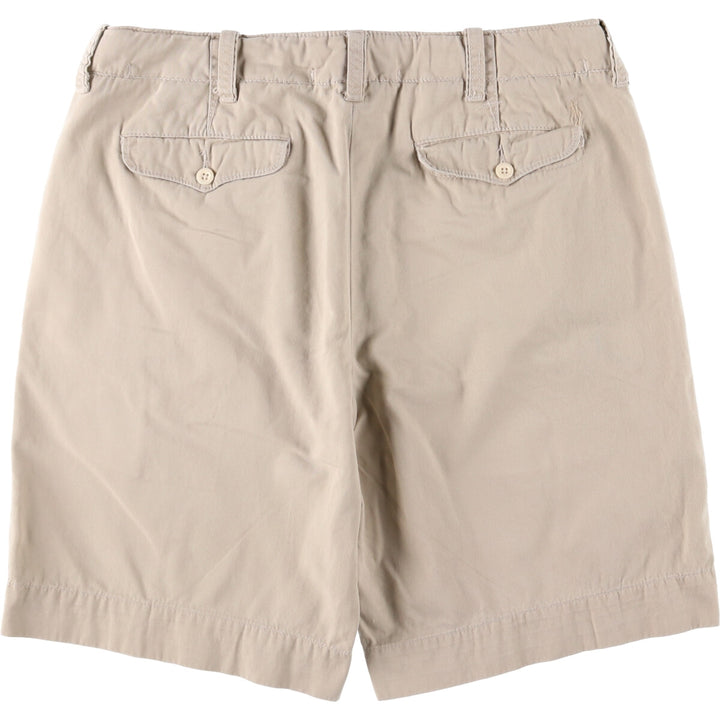 Ralph Lauren POLO by Ralph Lauren Two-pleat Chino Shorts, Men's, Size W37 cotton Beige type Vintage Second Hand