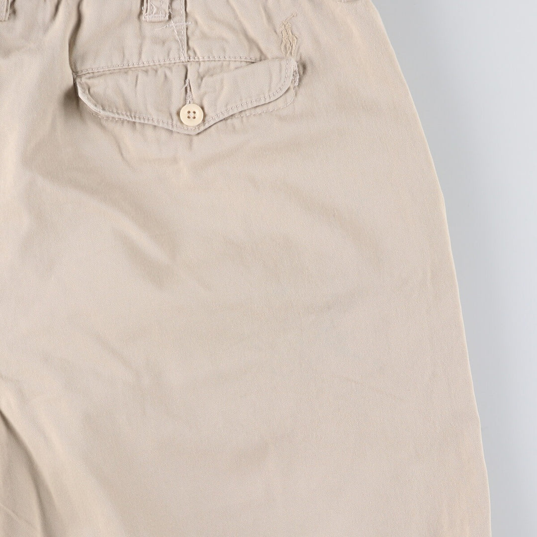 Ralph Lauren POLO by Ralph Lauren Two-pleat Chino Shorts, Men's, Size W37 cotton Beige type Vintage Second Hand